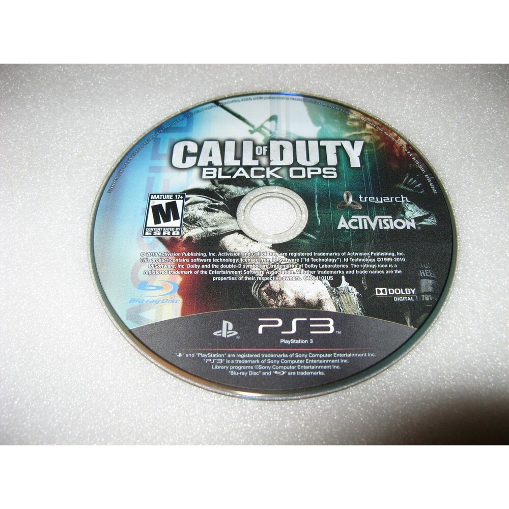 Playstation 3 Call Of Duty Black Ops Game Disc Only Nice Disc